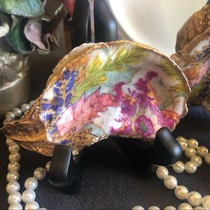 Oyster Shell Ring Trinket Dish Elegant Gift handcrafted home decor